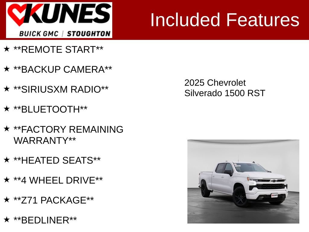 Used 2025 Chevrolet Silverado 1500 RST w/ Convenience Package II AWD/4WD image 2