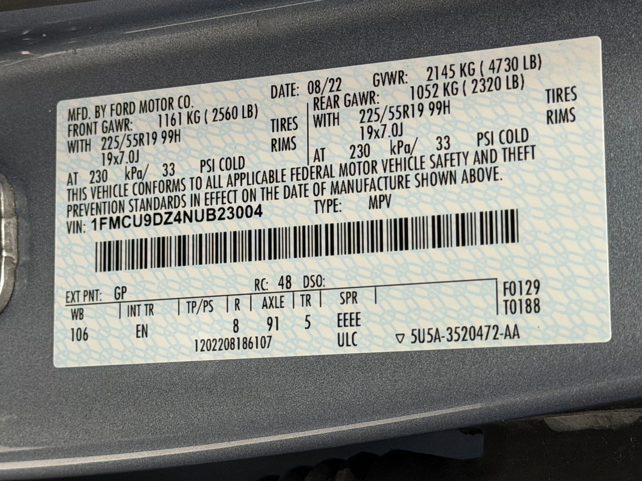 Used 2022 Ford Escape Titanium image 19