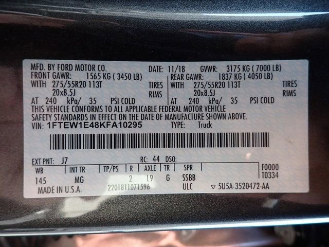 Used 2019 Ford F150 XLT w/ Equipment Group 302A Luxury image 14