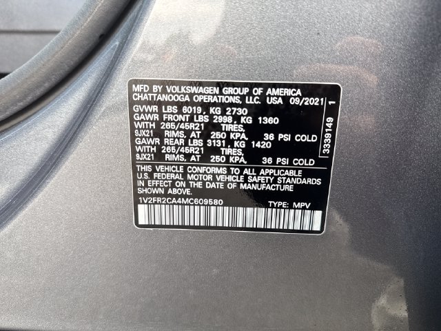 Used 2021 Volkswagen Atlas SEL Premium AWD/4WD image 17