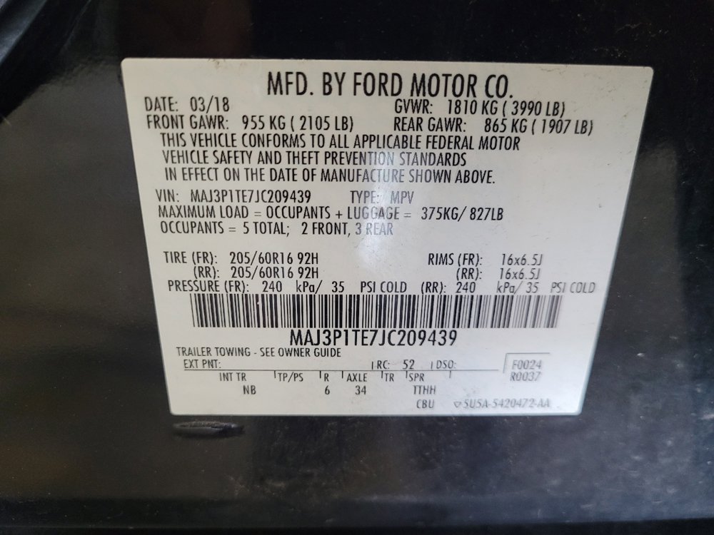 Used 2018 Ford EcoSport SE w/ SE Convenience Package FWD image 33