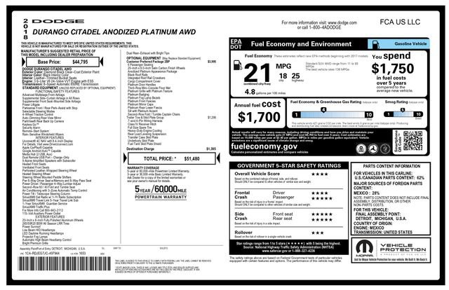 Used 2018 Dodge Durango Citadel image 3