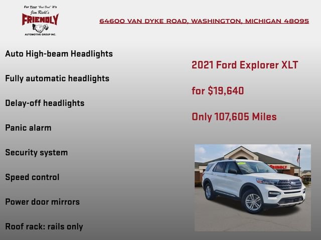 Used 2021 Ford Explorer XLT w/ Equipment Group 202A AWD/4WD image 25