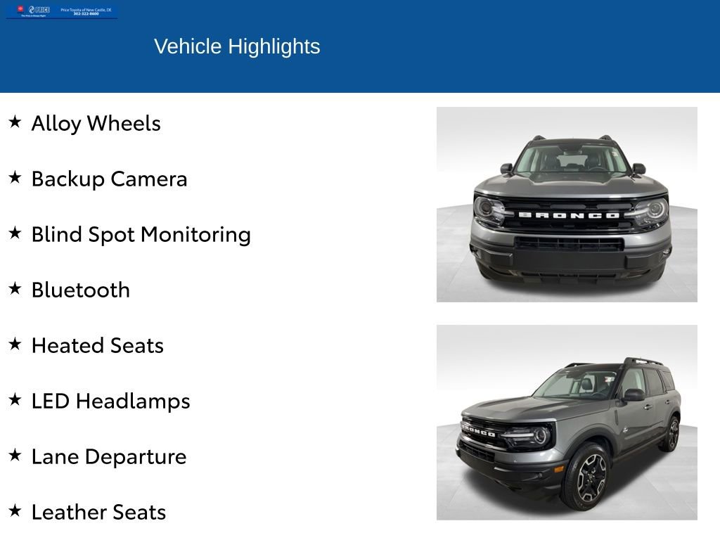 Used 2022 Ford Bronco Sport Outer Banks w/ Tech Package AWD/4WD image 2