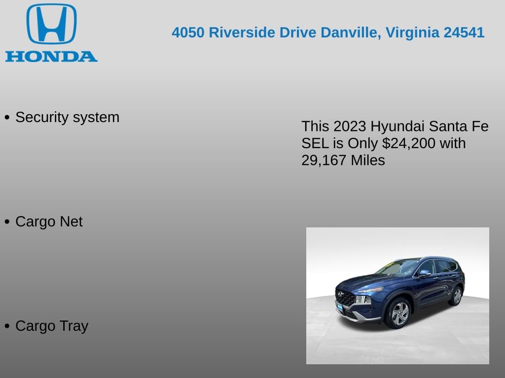 Used 2023 Hyundai Santa Fe SEL w/ Cargo Package FWD image 17