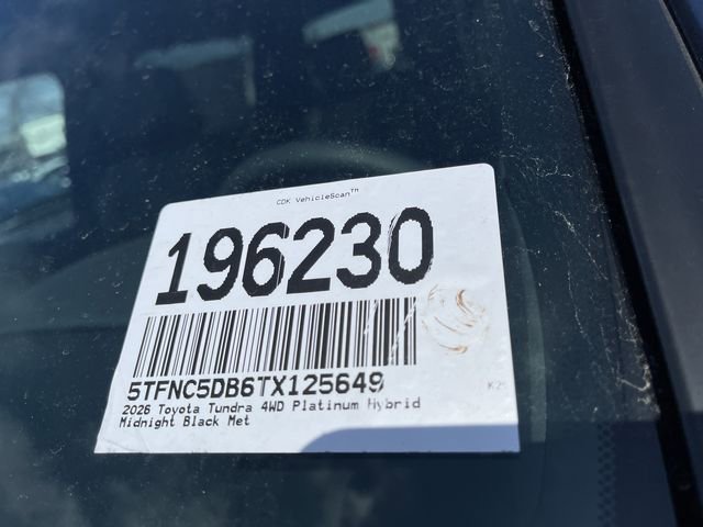 New 2026 Toyota Tundra Platinum image 24