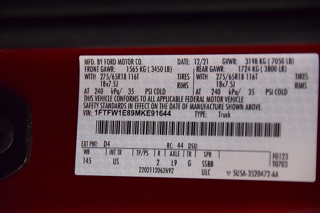 Used 2021 Ford F150 XLT w/ Equipment Group 302A High AWD/4WD image 16