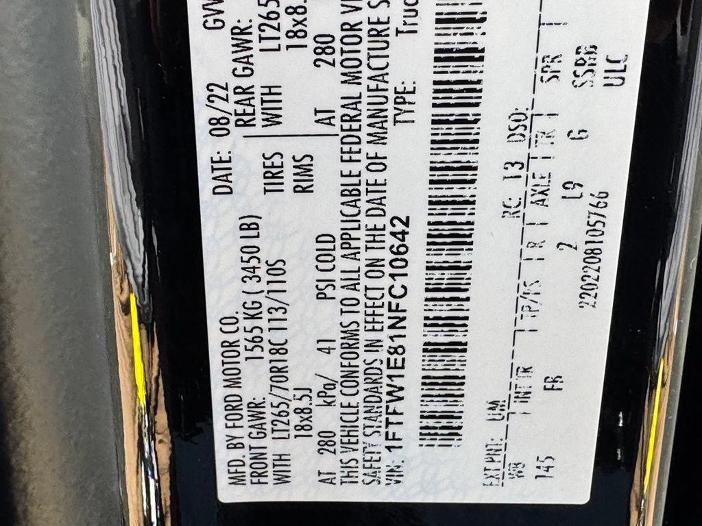 Used 2022 Ford F150 XLT w/ Equipment Group 302A High AWD/4WD image 49