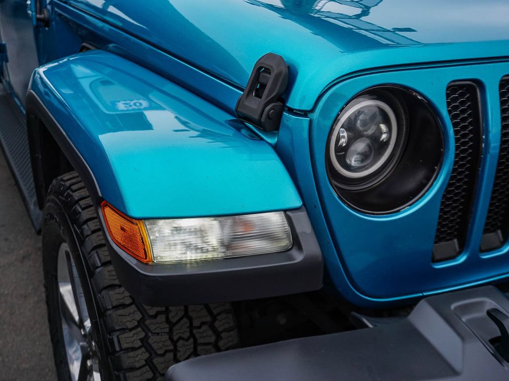 Used 2020 Jeep Wrangler Unlimited Sahara w/ Uconnect 4C Nav & Sound Group AWD/4WD image 11