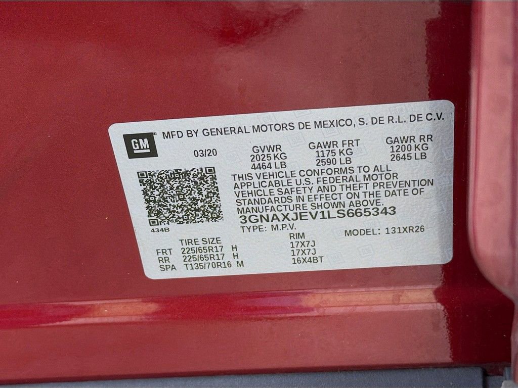 Used 2020 Chevrolet Equinox LT w/ Driver Convenience Package image 36