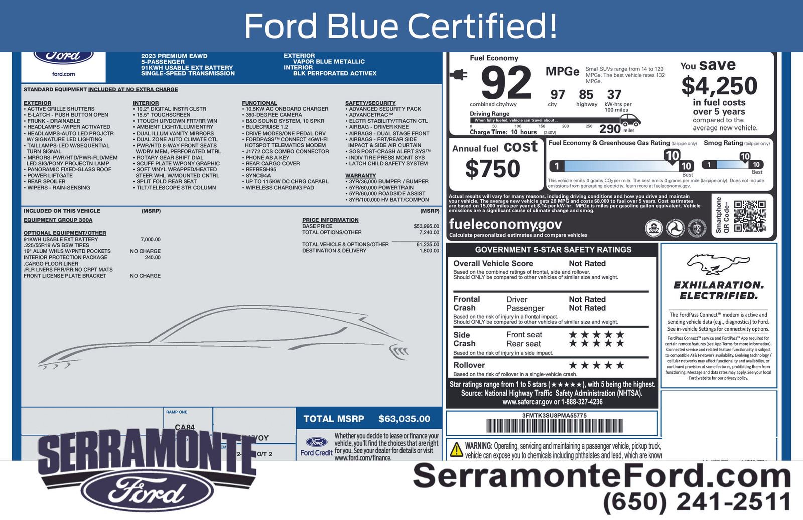 Certified 2023 Ford Mustang Mach-E Premium image 18