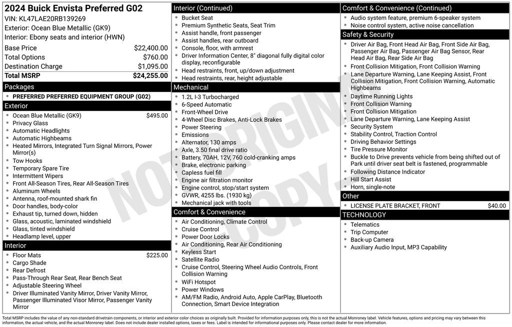 Used 2024 Buick Envista Preferred image 36