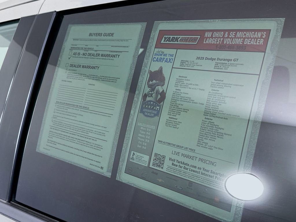 Certified 2025 Dodge Durango GT image 15