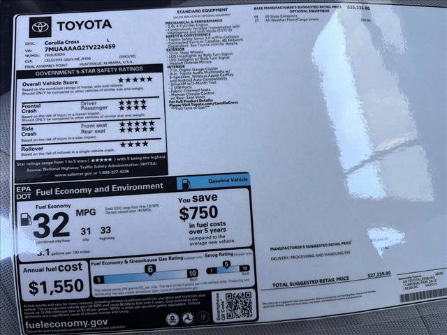 New 2026 Toyota Corolla Cross L FWD image 22