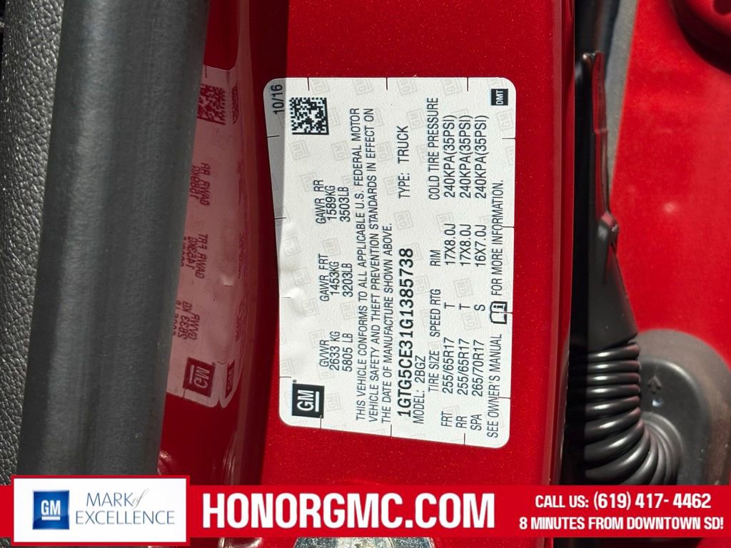 Used 2016 GMC Canyon SLE w/ SLE Convenience Package image 34