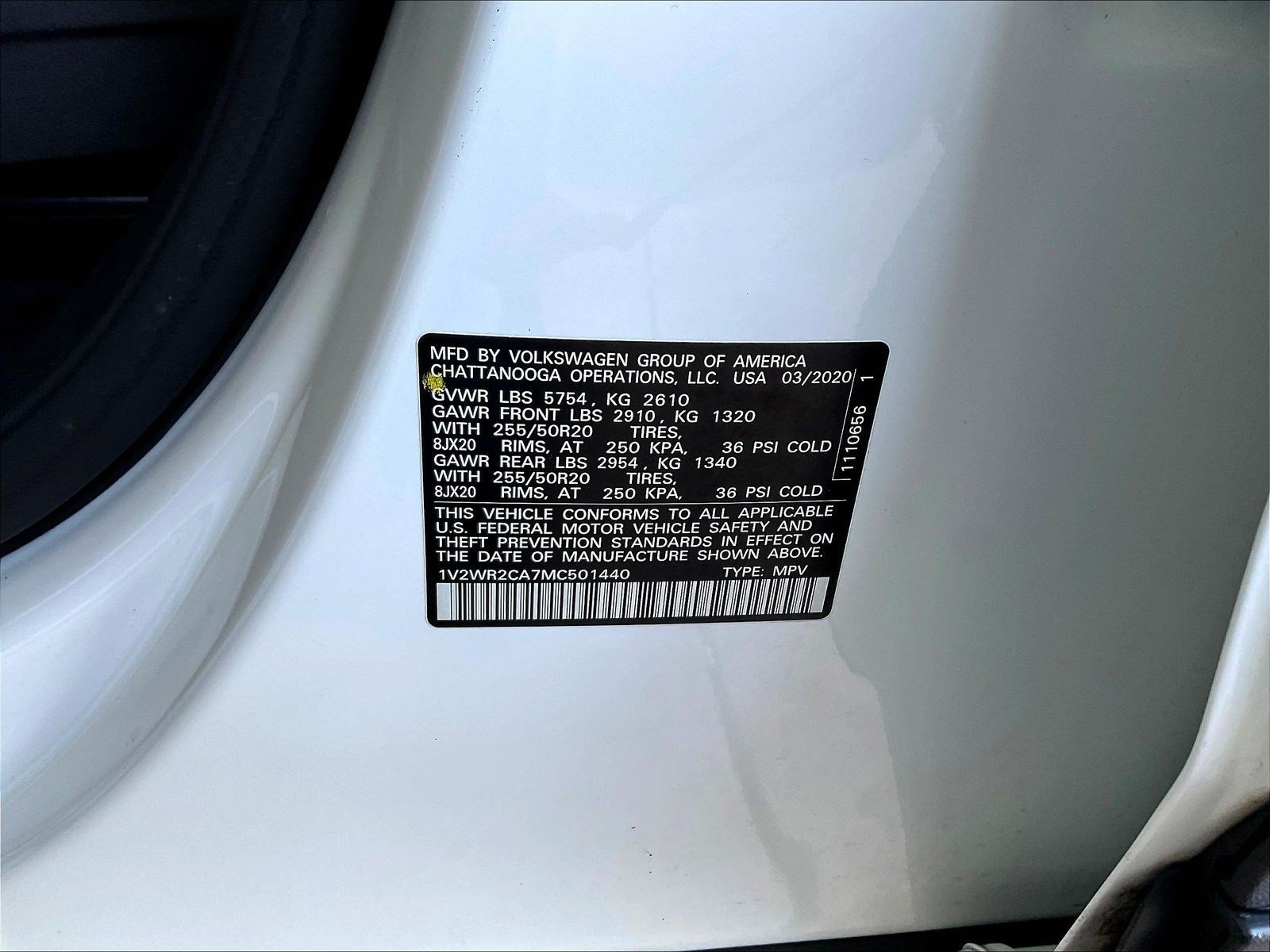 Used 2021 Volkswagen Atlas SE w/ Towing Package FWD image 19