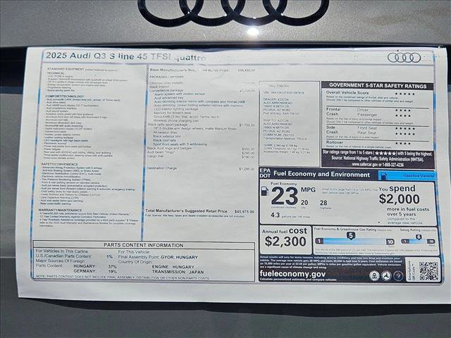 New 2025 Audi Q3 2.0T Premium image 17