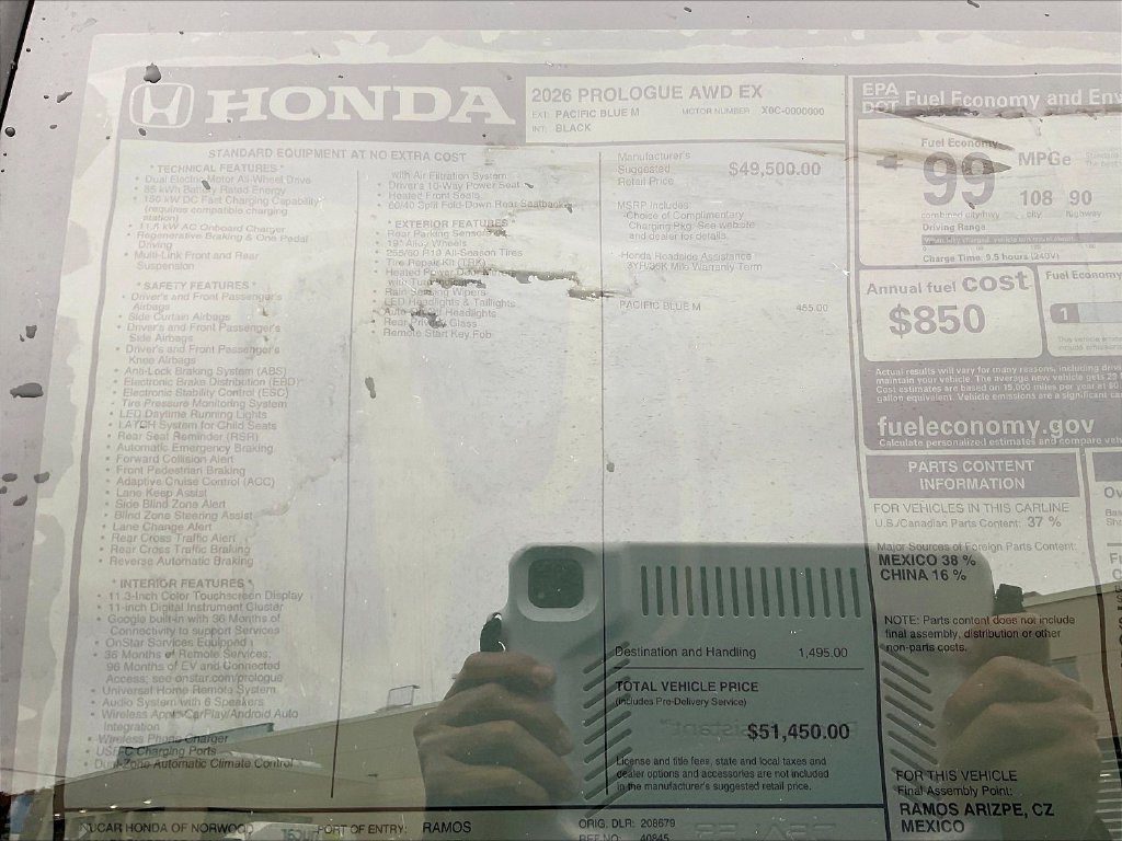 New 2026 Honda Prologue EX image 18