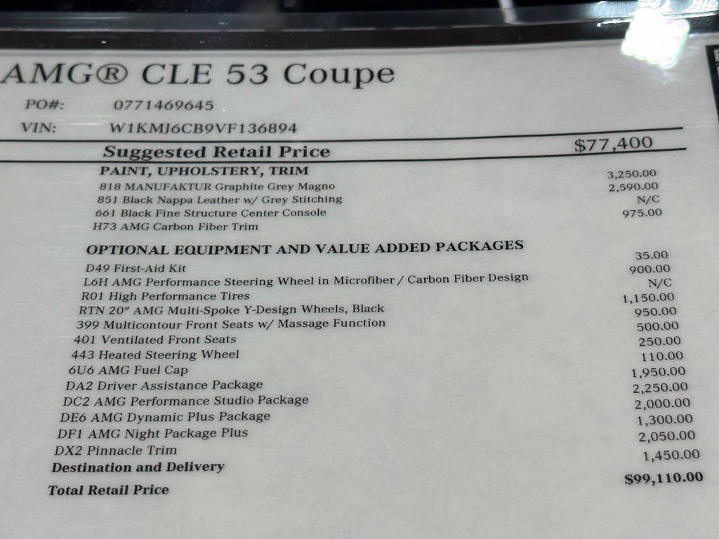 New 2027 Mercedes-Benz CLE 53 AMG 4MATIC Coupe image 16