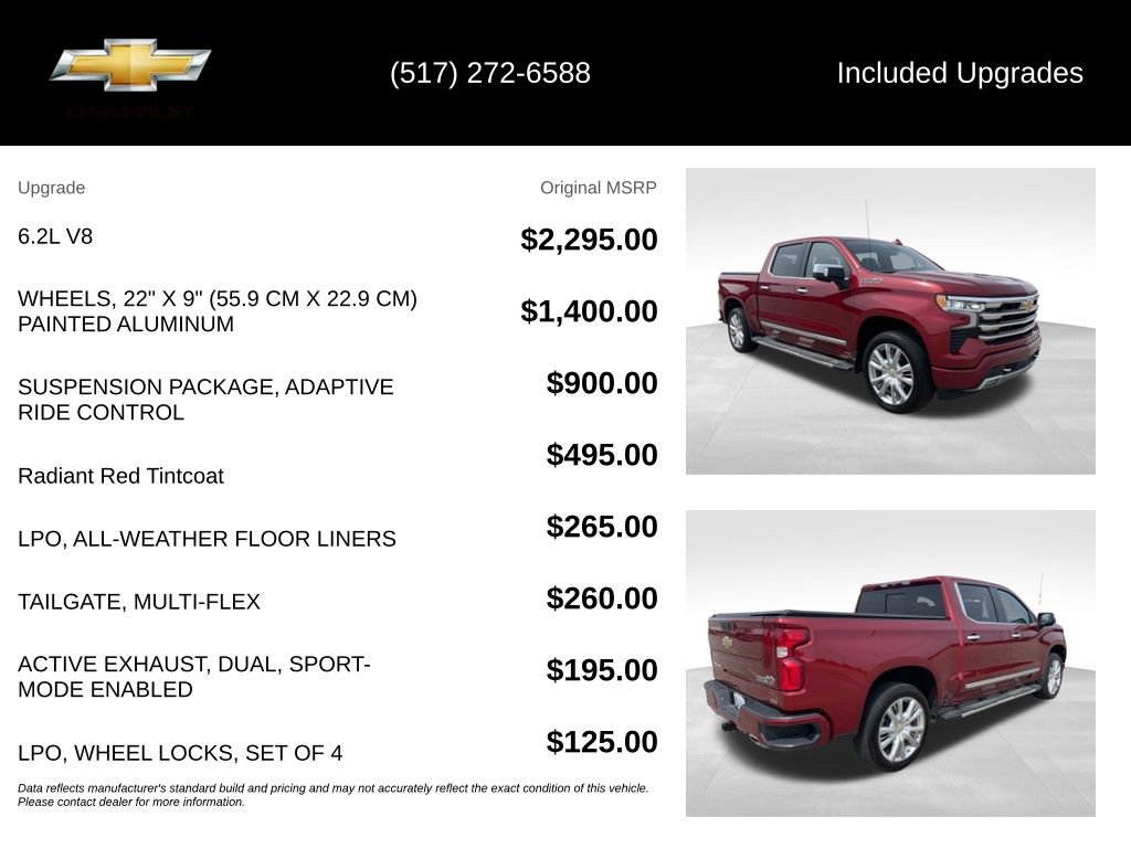 Used 2025 Chevrolet Silverado 1500 High Country AWD/4WD image 15
