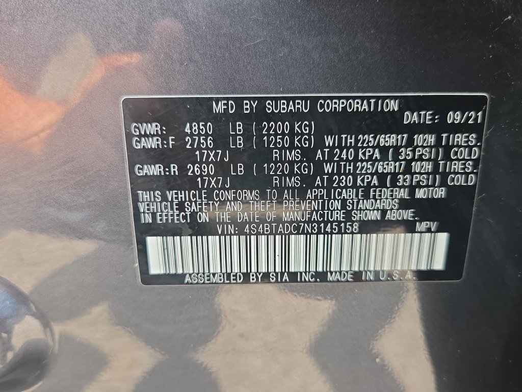 Used 2022 Subaru Outback Premium w/ Popular Package #1 AWD/4WD image 40