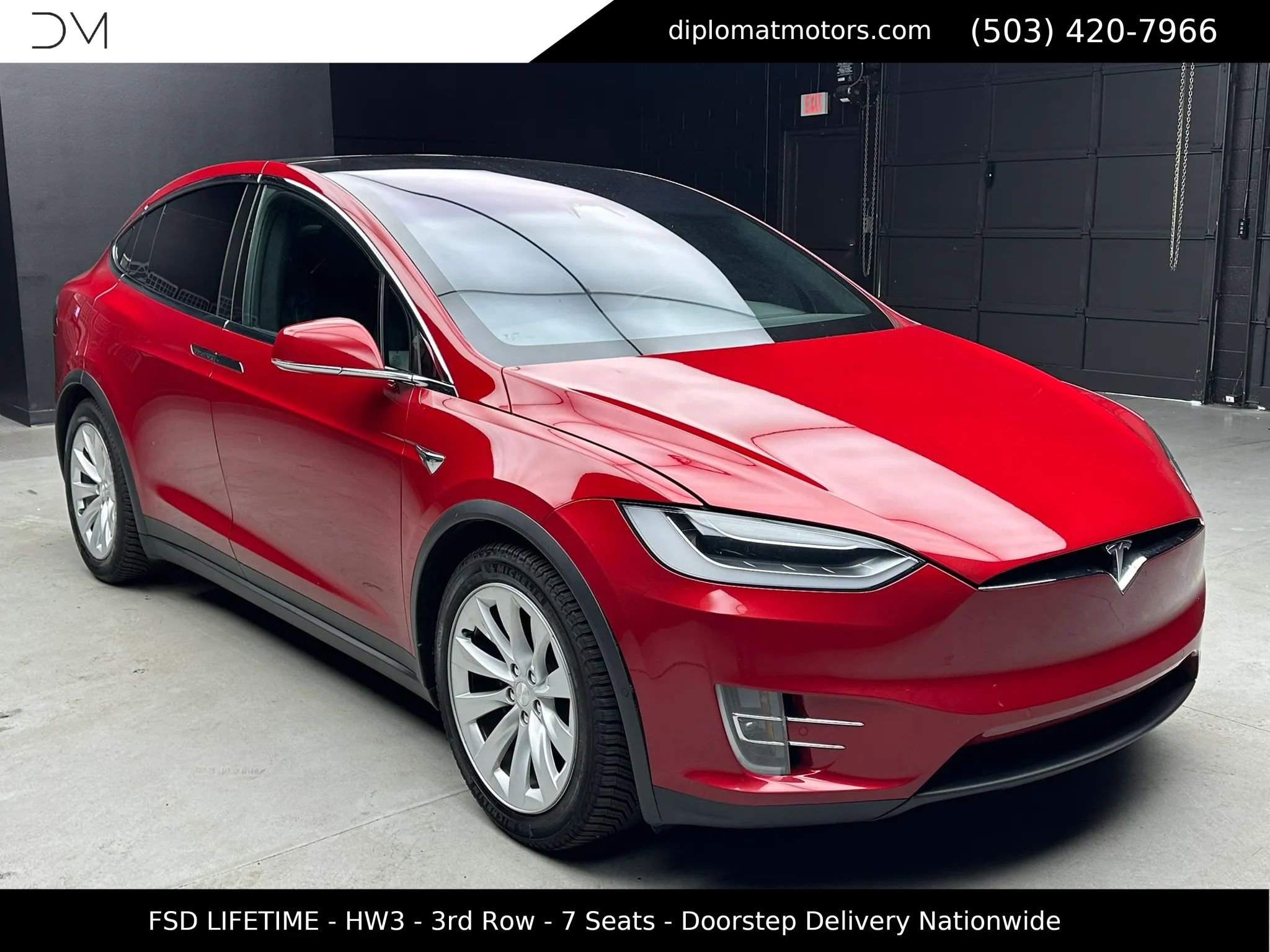 Used 2018 Tesla Model X 75D AWD/4WD image 9