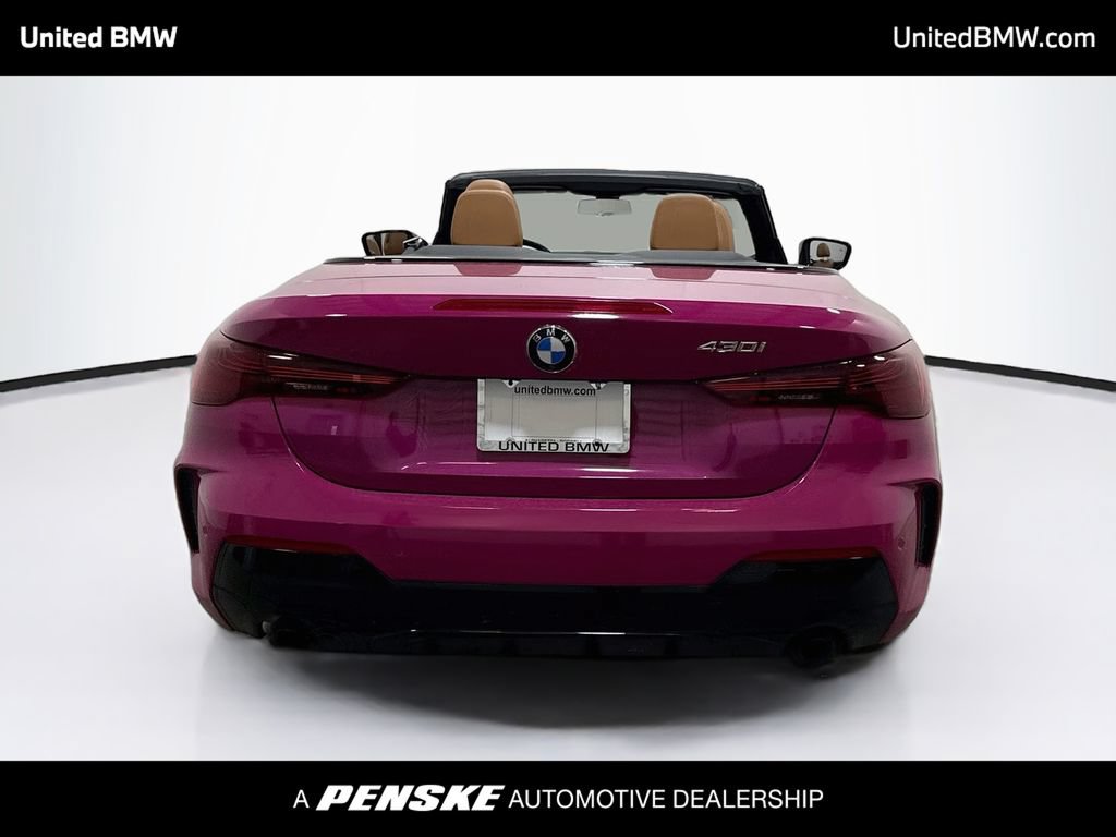 Used 2025 BMW 430i Convertible w/ M Sport Package RWD image 6