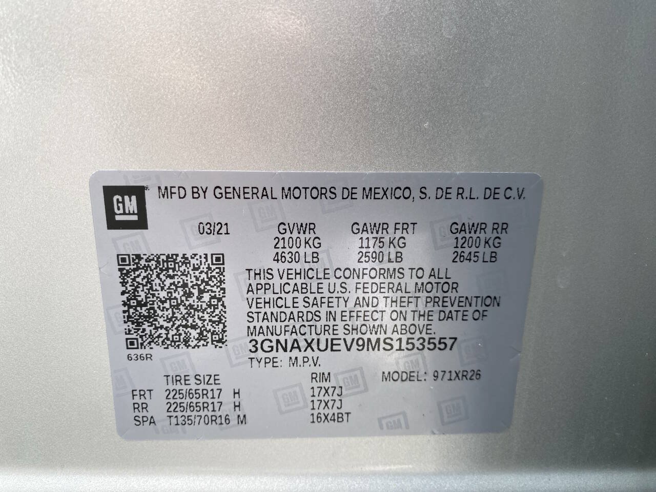 Used 2021 Chevrolet Equinox LT AWD/4WD image 42