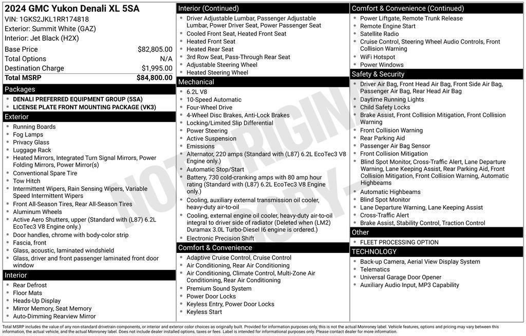 Used 2024 GMC Yukon XL Denali AWD/4WD image 41