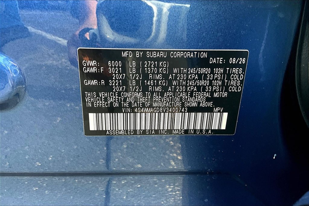 New 2027 Subaru Ascent Limited AWD/4WD image 8