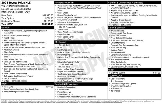 Used 2024 Toyota Prius XLE image 6