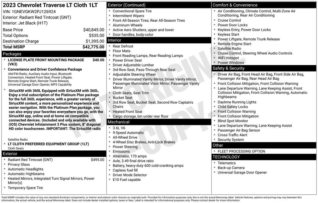 Certified 2023 Chevrolet Traverse LT image 5