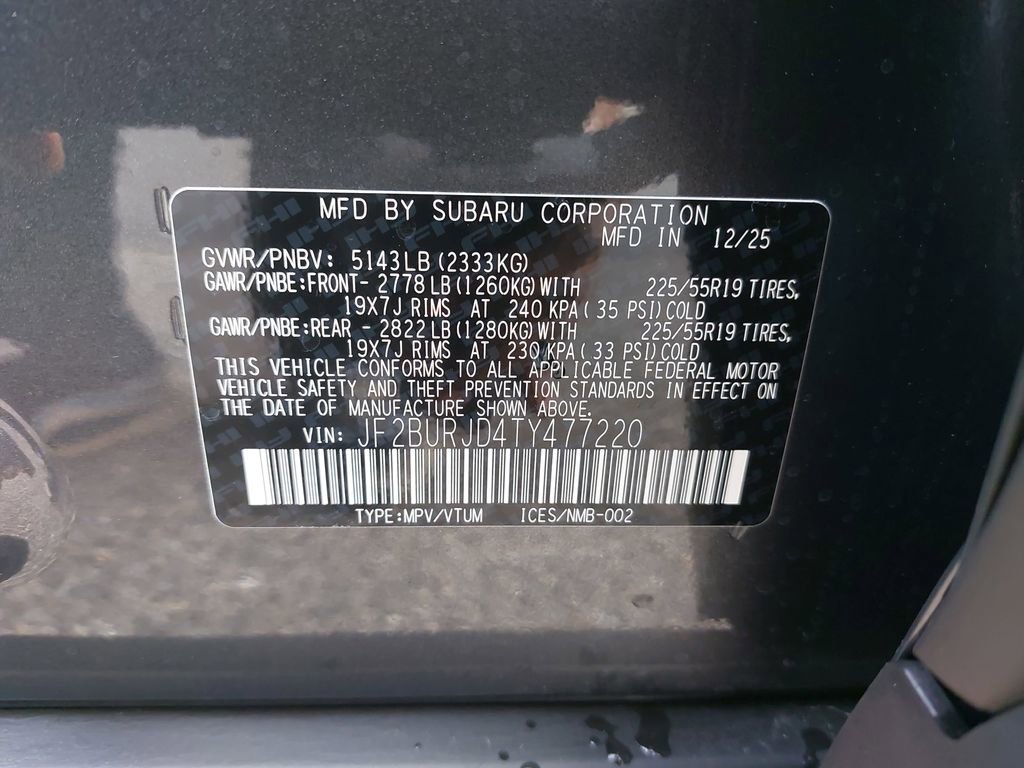 New 2026 Subaru Outback Touring XT AWD/4WD image 34