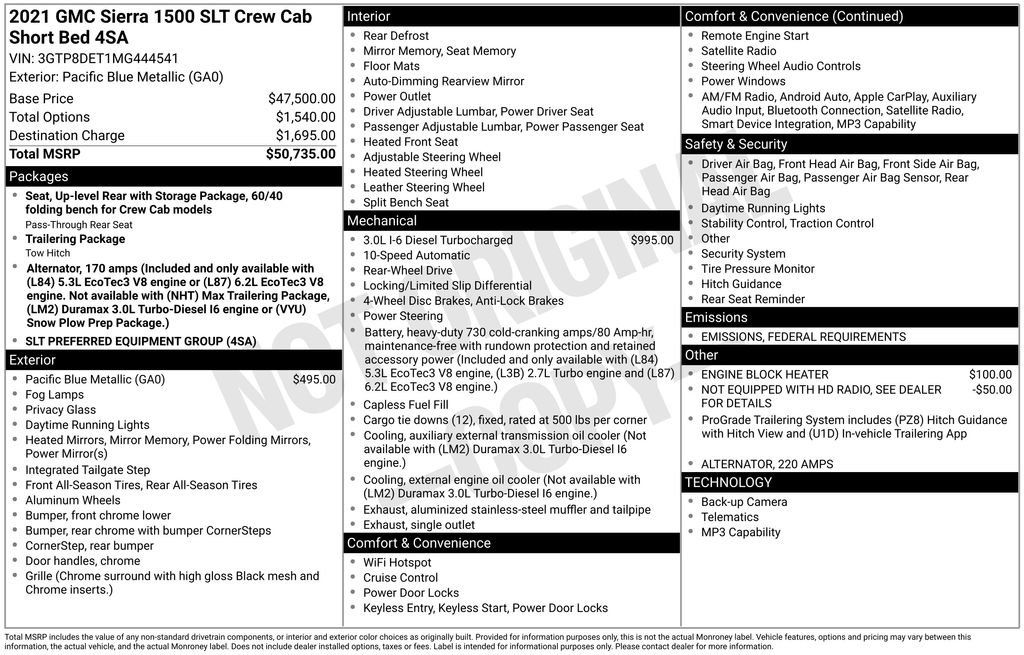 Used 2021 GMC Sierra 1500 SLT image 15