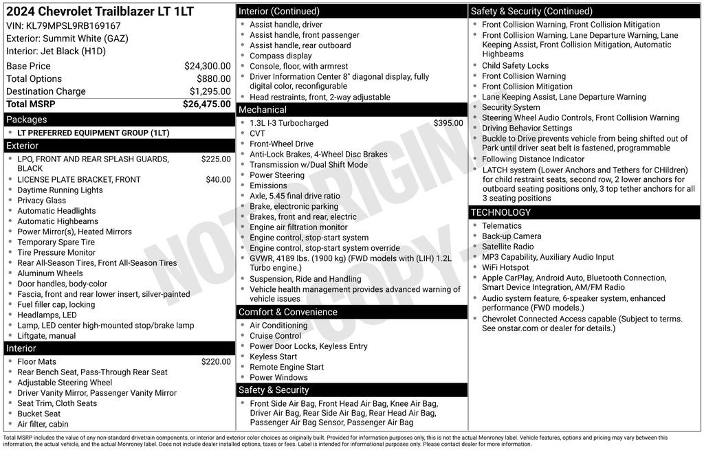 Used 2024 Chevrolet TrailBlazer LT FWD image 2