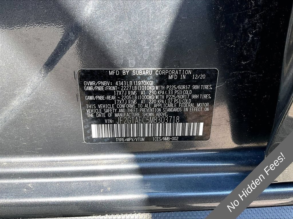 Used 2021 Subaru Crosstrek 2.0i Premium w/ Moonroof Package AWD/4WD image 27
