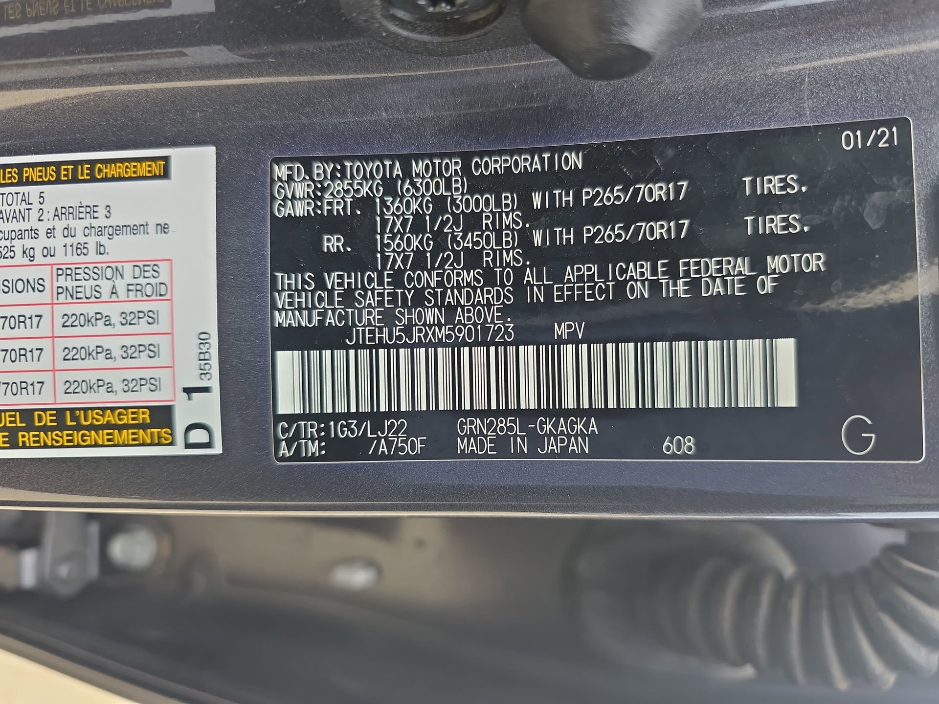 Used 2021 Toyota 4Runner Venture w/ Moonroof Package AWD/4WD image 33