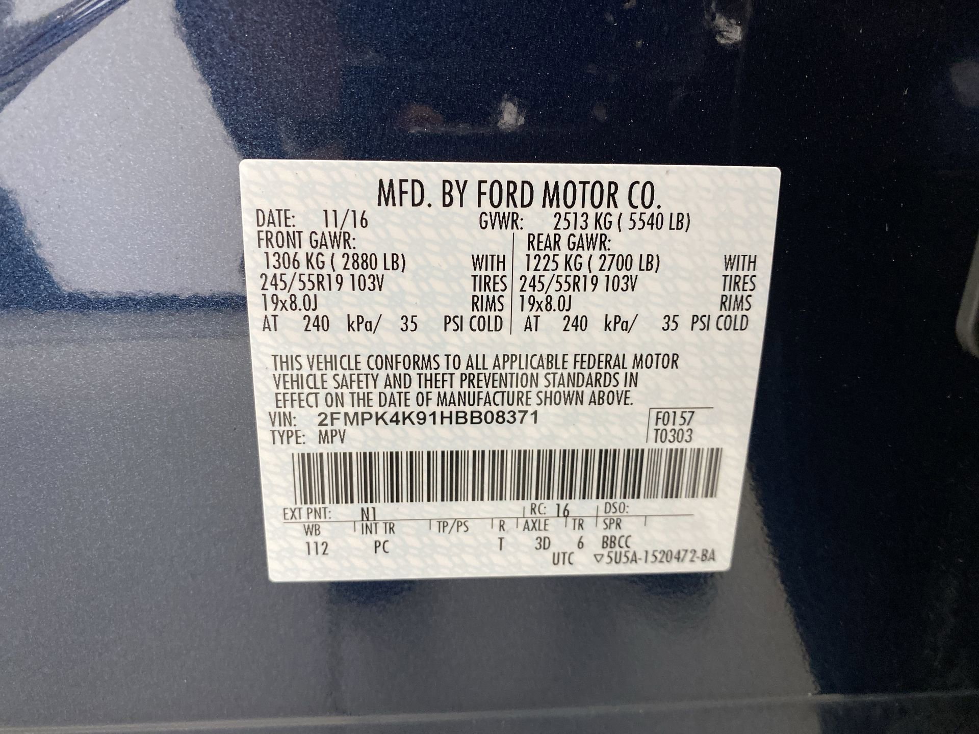 Used 2017 Ford Edge Titanium w/ Equipment Group 301A AWD/4WD image 21