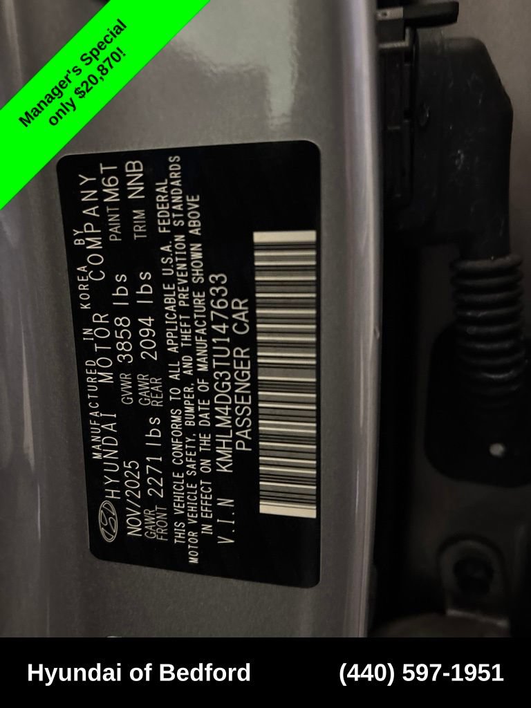 Certified 2026 Hyundai Elantra Sport FWD image 21