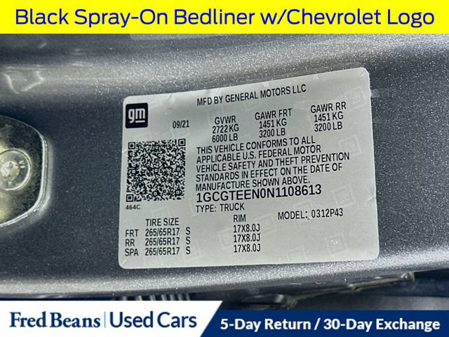 Used 2022 Chevrolet Colorado ZR2 w/ LPO, Power Package AWD/4WD image 38