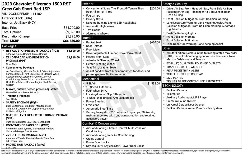 Used 2023 Chevrolet Silverado 1500 RST w/ RST All Star Premium Package image 34