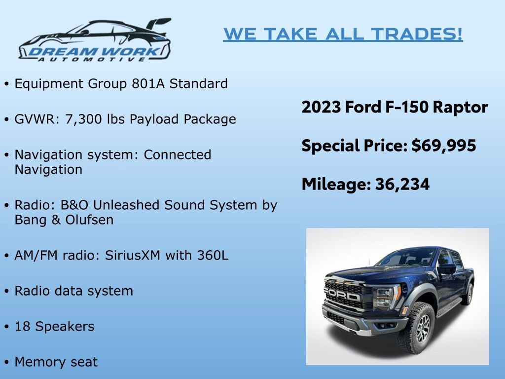 Used 2023 Ford F150 Raptor image 2