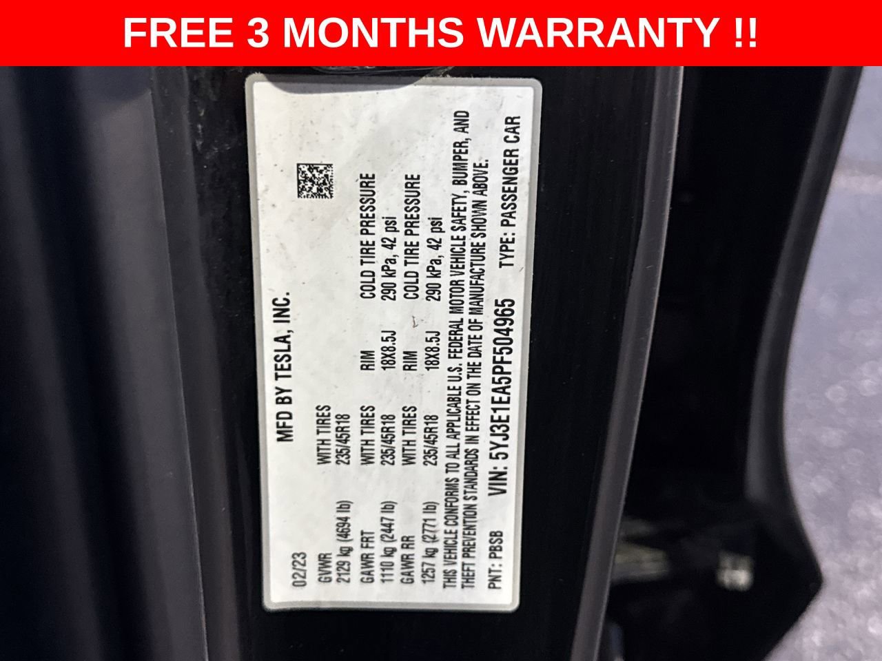 Used 2023 Tesla Model 3 Standard Range RWD image 25