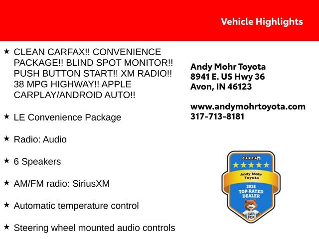 Used 2021 Toyota Corolla LE w/ LE Convenience Package image 2