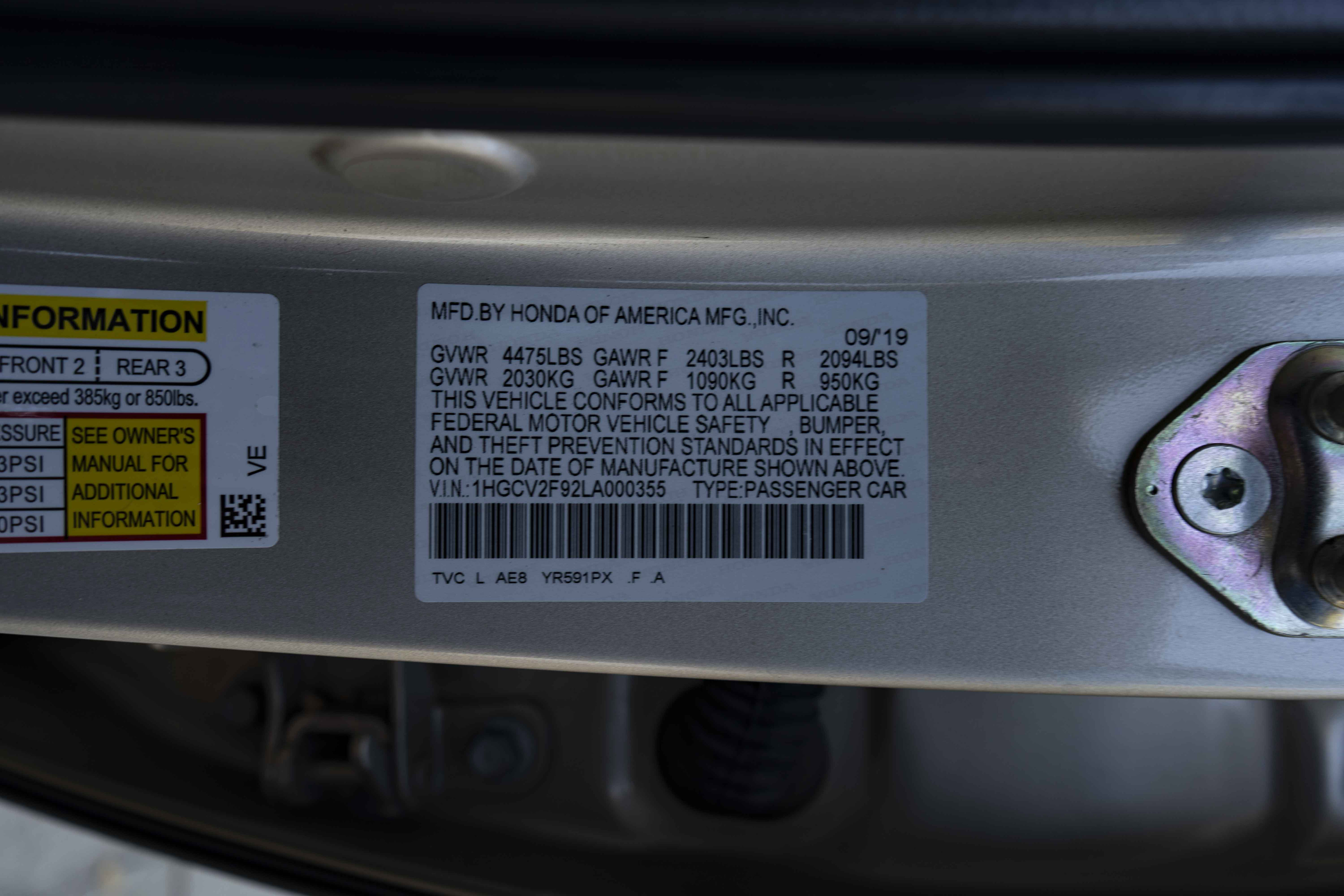 Used 2020 Honda Accord Touring image 45
