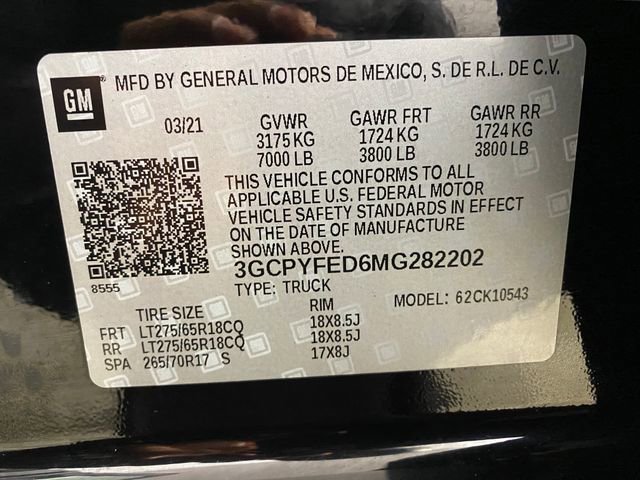 Certified 2021 Chevrolet Silverado 1500 LT Trail Boss w/ Convenience Package II image 31