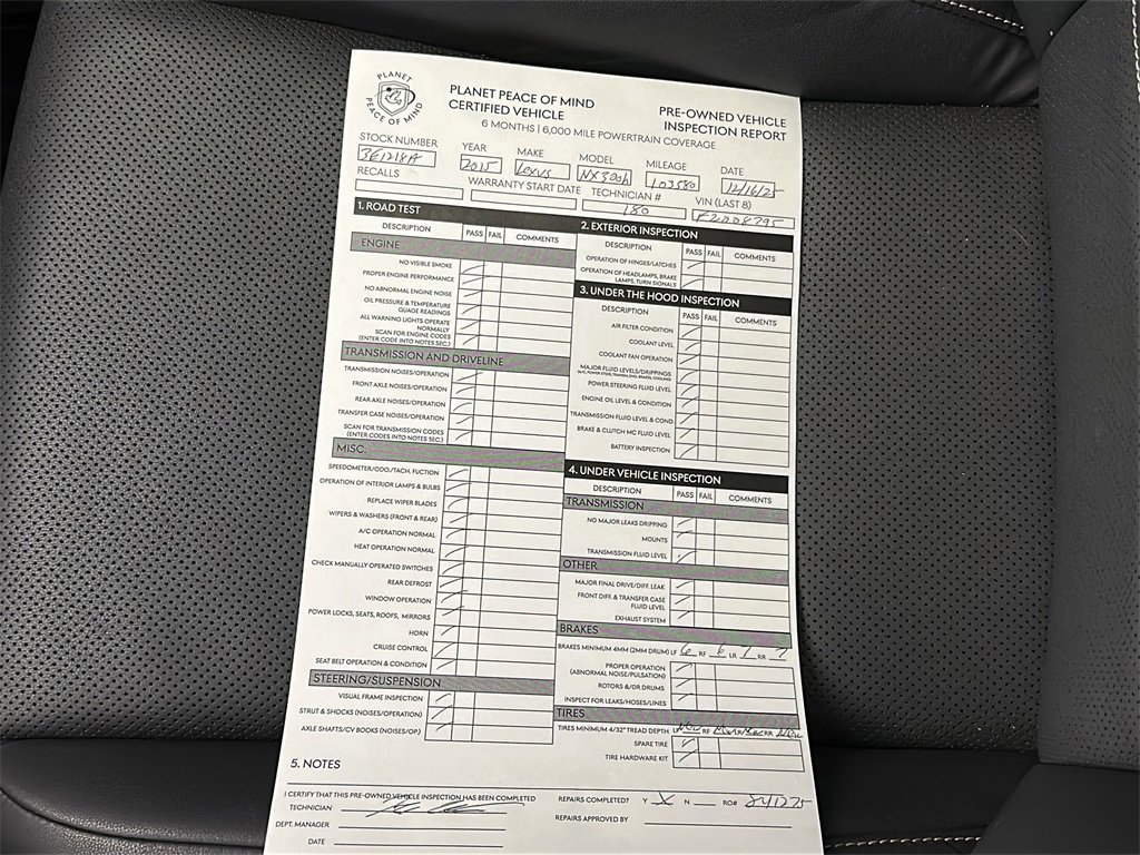 Used 2015 Lexus NX 300h AWD image 29