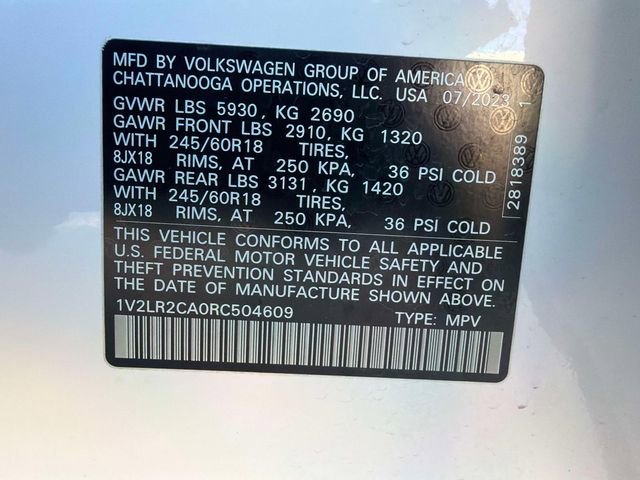 Used 2024 Volkswagen Atlas SE AWD/4WD image 34