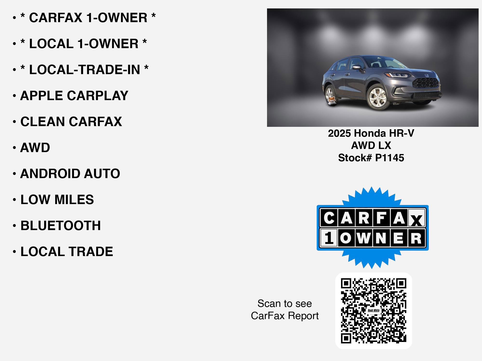 Used 2025 Honda HR-V LX image 7