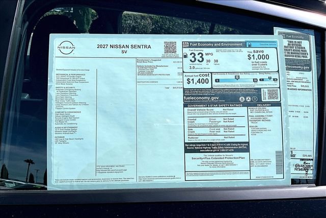 New 2027 Nissan Sentra SV FWD image 13